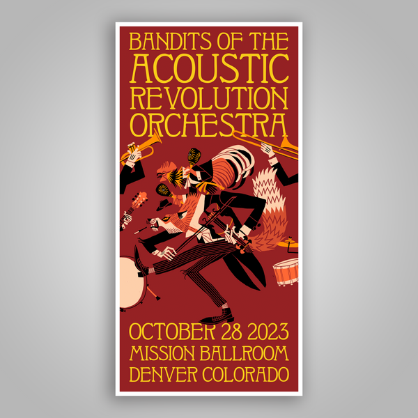 B.O.T.A.R. "Orchestra 2023 DENVER" Show Screen Print Poster (2023) SOLD OUT