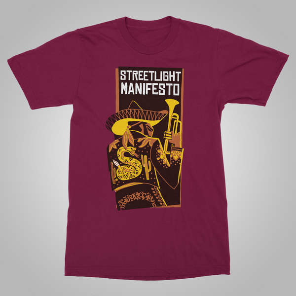 Streetlight Manifesto "El Mariachi" T-Shirt (Burgundy)