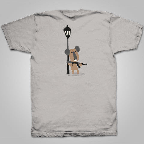 Streetlight Manifesto "Drum Koala" T-Shirt (Ice Grey) *Size S Only*