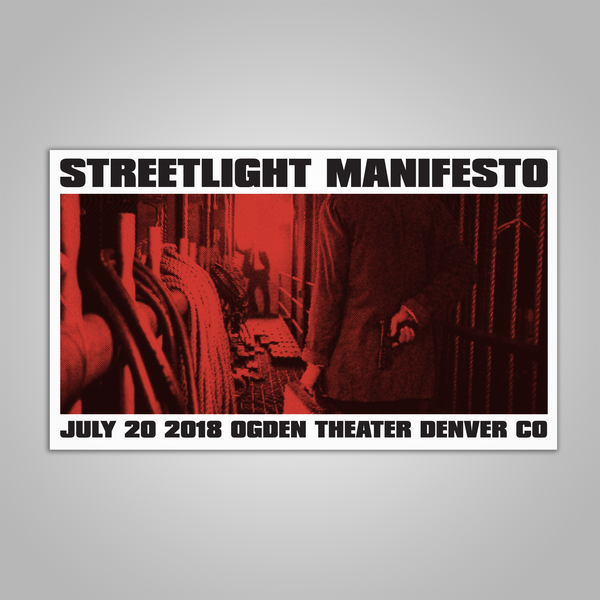 Streetlight Manifesto "Keasbey Nights Anniversary Tour DENVER" Screen Print Poster (2018)