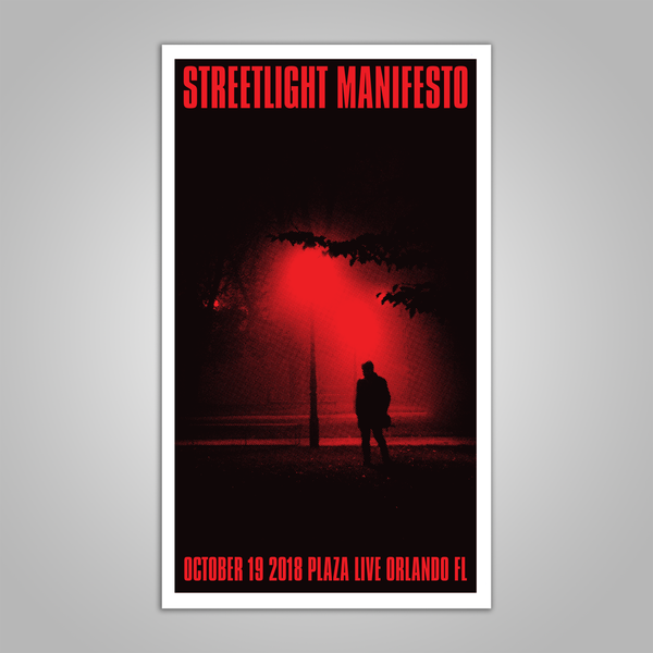 Streetlight Manifesto "Everything Goes Numb Tour ORLANDO" Screen Print Poster (2018)