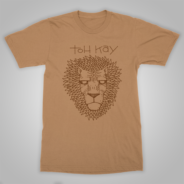 Toh Kay "Lion Face" T-Shirt (Old Gold) SOLD OUT