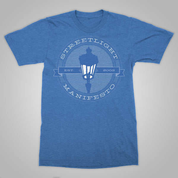 Streetlight Manifesto "Thinline" T-Shirt (Heather Light Blue) *Size XS Only*