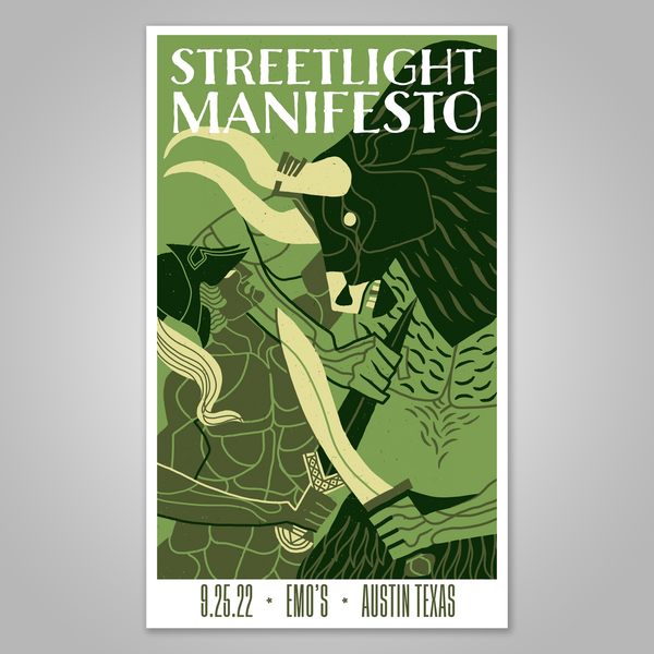 Streetlight Manifesto "The Calm Before the Chaos Tour AUSTIN" Screen Print Poster (2022)