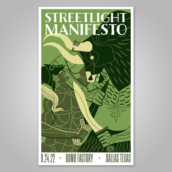 Streetlight Manifesto "The Calm Before the Chaos Tour DALLAS" Screen Print Poster (2022)