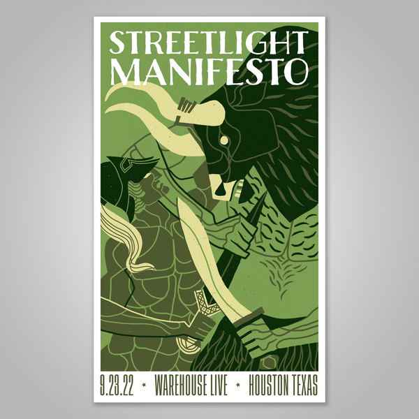 Streetlight Manifesto "The Calm Before the Chaos Tour HOUSTON" Screen Print Poster (2022)