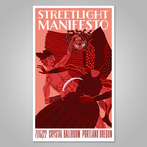 Streetlight Manifesto "The Calm Before the Chaos Tour PORTLAND" Screen Print Poster (2022)