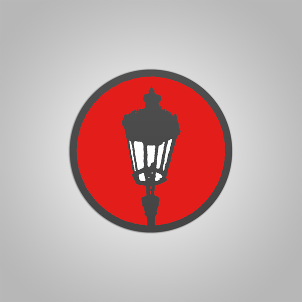 Streetlight Manifesto "Streetlamp Classic" Enamel Pin (1") Black Border