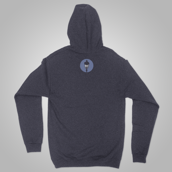Streetlight Manifesto "Boxing Rabbits" Pullover Hoodie (Heather Navy) **Size S, M, 2X & 3X Only**