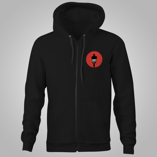 Streetlight Manifesto "Stacked Logo" Zip-Up Hoodie (Black) *Size S & 3X Only*