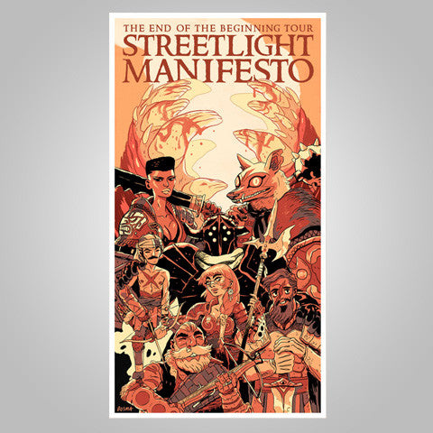 Streetlight Manifesto "End Of The Beginning Tour" Poster (2013)