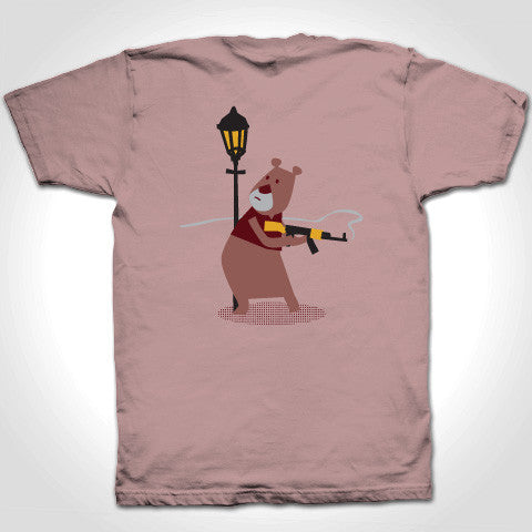 Streetlight Manifesto "Trumpet Bear" T-Shirt (Light Brown) *Size S Only*
