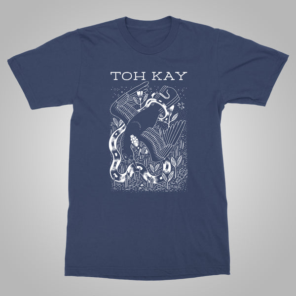 Toh Kay "Crow and Snake" T-Shirt (Navy)
