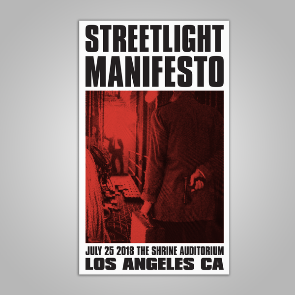 Streetlight Manifesto "Keasbey Nights Anniversary Tour LOS ANGELES" Screen Print Poster (2018)