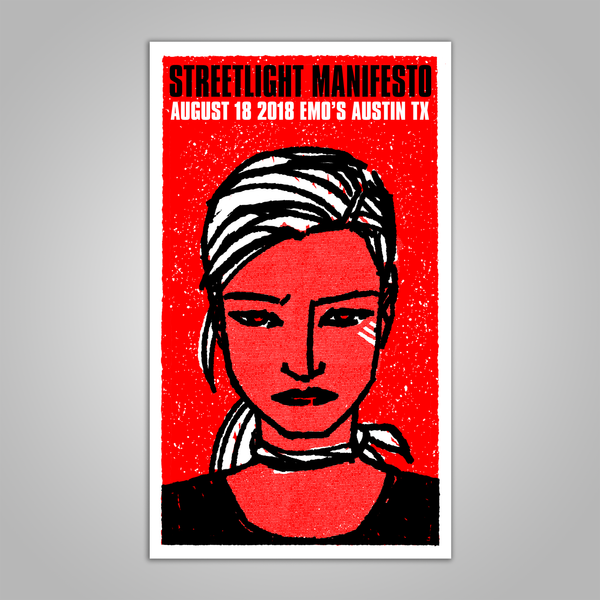 Streetlight Manifesto "Everything Goes Numb Tour AUSTIN" Screen Print Poster (2018)