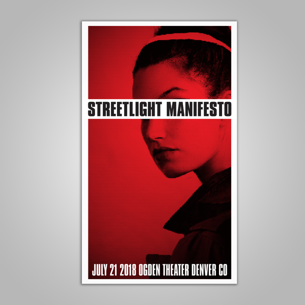 Streetlight Manifesto "Everything Goes Numb Tour DENVER" Screen Print Poster (2018)