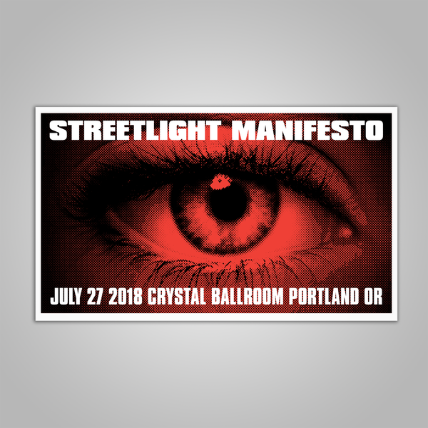Streetlight Manifesto "Everything Goes Numb Tour PORTLAND" Screen Print Poster (2018)