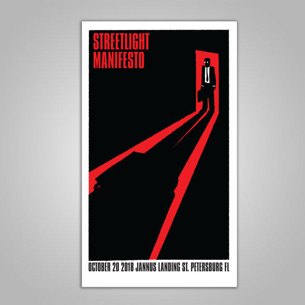 Streetlight Manifesto "Everything Goes Numb Tour ST. PETERSBURG" Screen Print Poster (2018) SOLD OUT