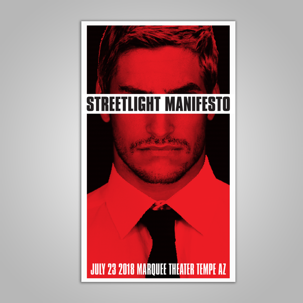 Streetlight Manifesto "Everything Goes Numb Tour TEMPE" Screen Print Poster (2018)