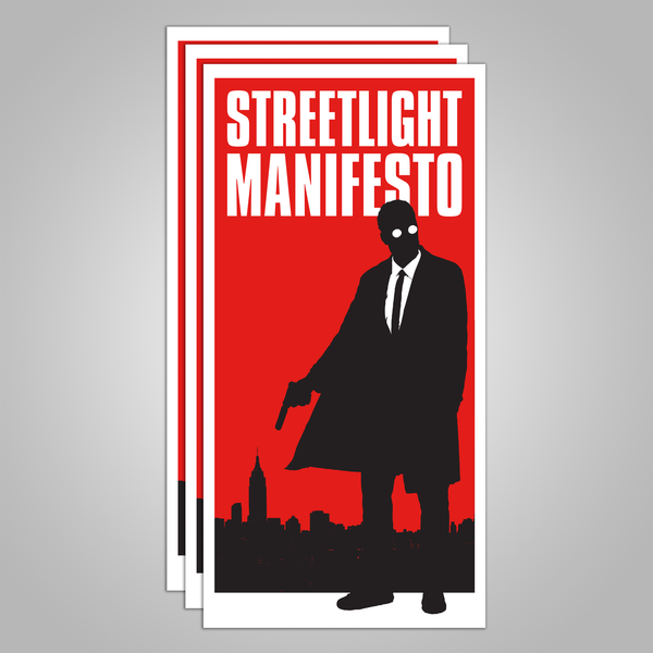 Streetlight Manifesto "Mystery Man Skyline" Sticker 3-Pack