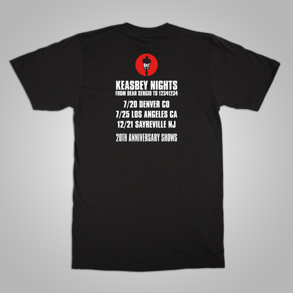 Streetlight Manifesto "Keasbey Nights Anniversary Tour" T-Shirt (Small and Medium Only)