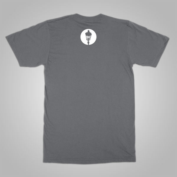 Streetlight Manifesto "Mystery Man Skyline" T-Shirt (Grey) *Size S Only*