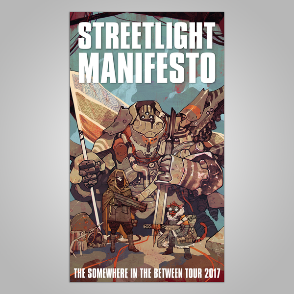 Streetlight Manifesto "Somewhere In The Between Tour" Poster