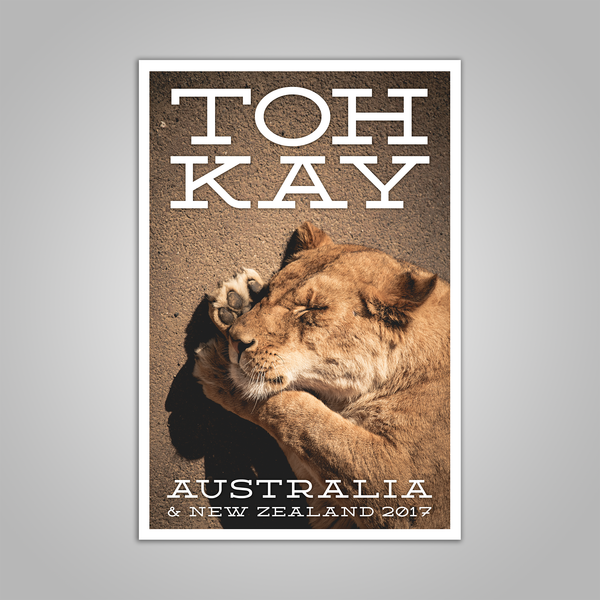 Toh Kay "Australia & New Zealand" Tour Poster