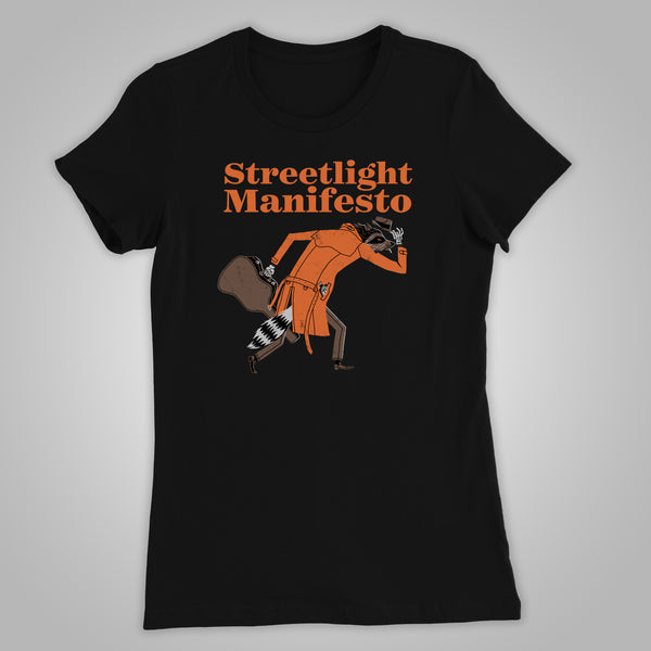Streetlight Manifesto "Raccoon Thief" Women's T-Shirt (Black)
