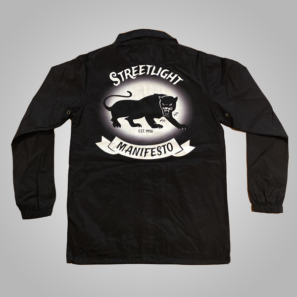 Streetlight Manifesto "Angry Panther" Windbreaker Jacket (Black)