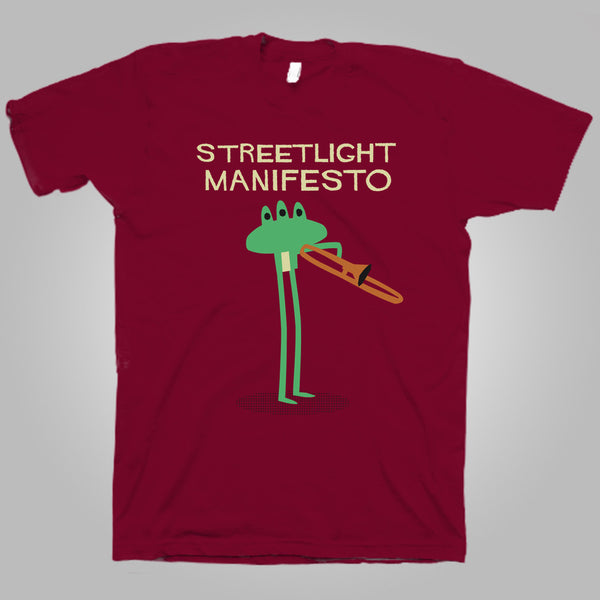 Streetlight Manifesto "Trombone Frog" T-Shirt (Red) SOLD OUT