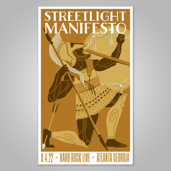 Streetlight Manifesto "The Calm Before the Chaos Tour ATLANTA" Screen Print Poster (2022)